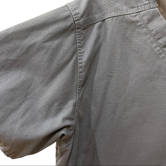 Carhartt Pewter Utility Scrub Top Textured Cotton Sz L - Picture 5 of 9